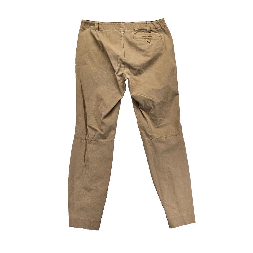 Lauren Ralph Lauren Pants Womens 6 Ankle Zip Leg Low Rise Slash Pockets Tan EUC - Picture 2 of 11